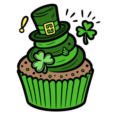 saint patrick’s day cupcake