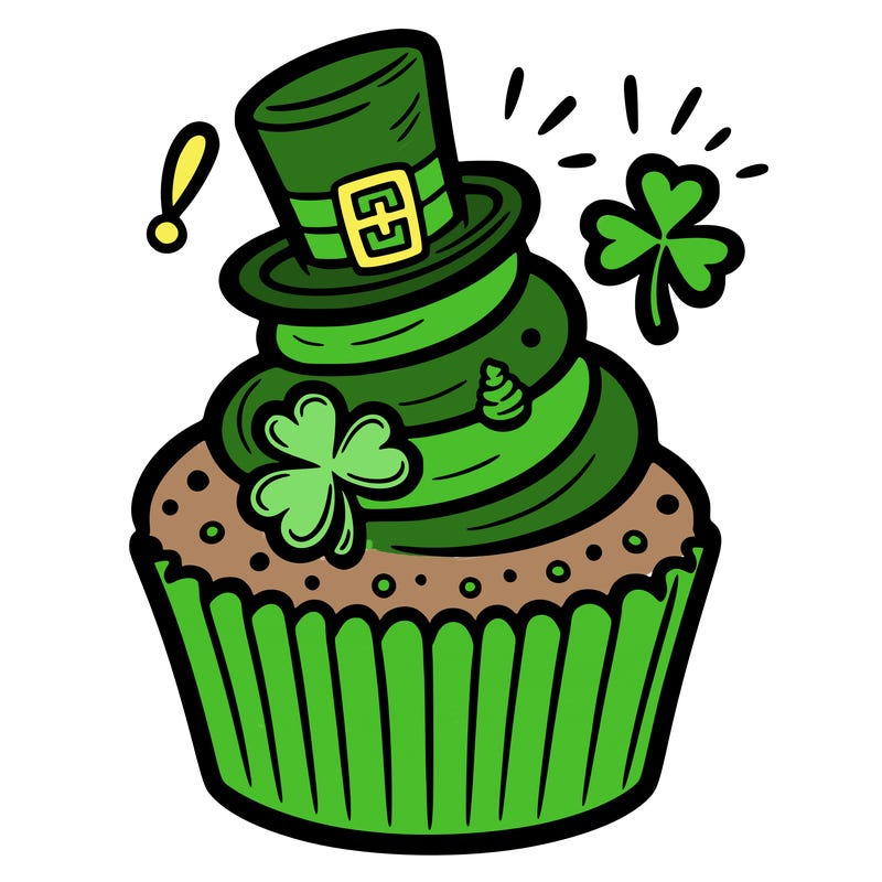 saint patrick’s day cupcake
