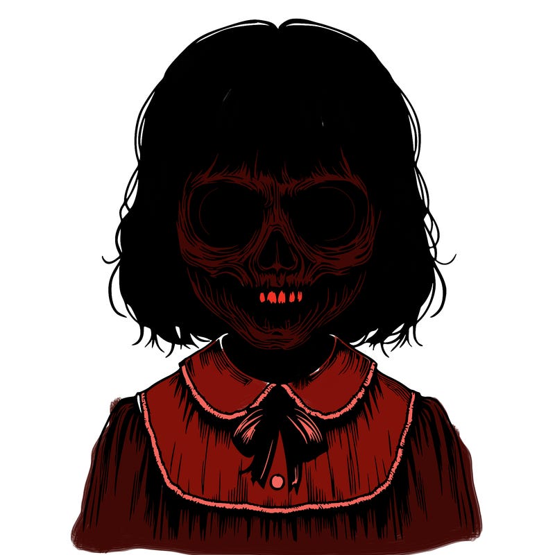 realistic creepy girl