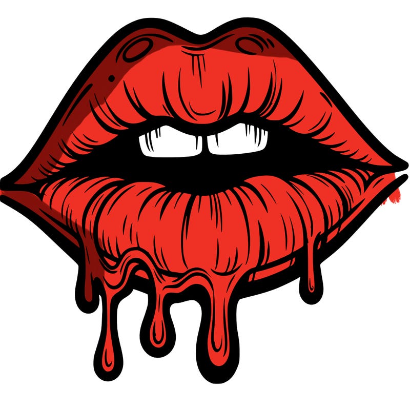 lips that look realistic and drip