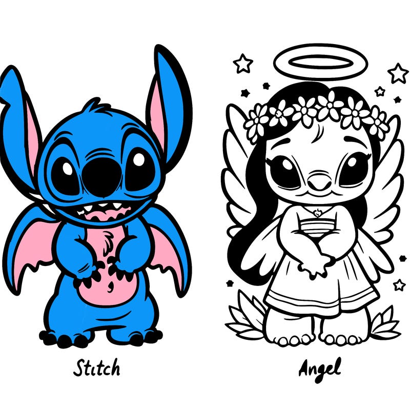stitch and angel