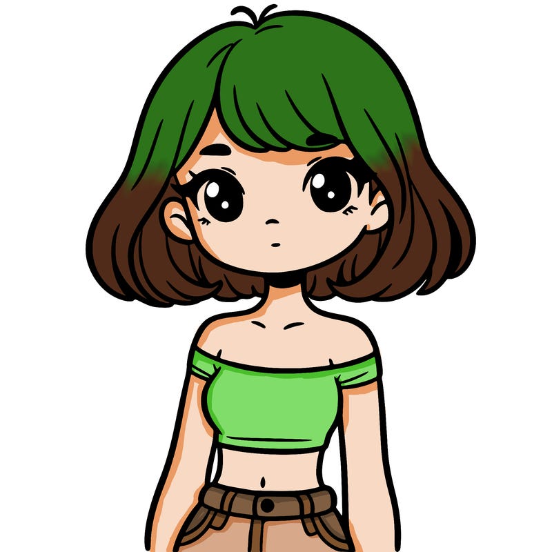 girl in a cute crop top