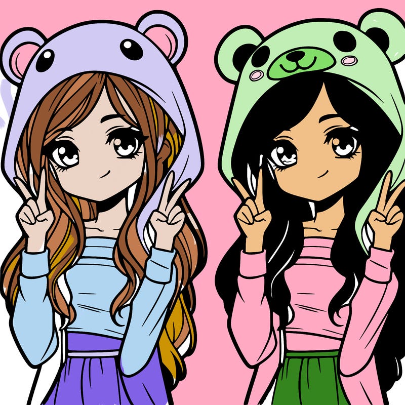 teen girl in animal costume