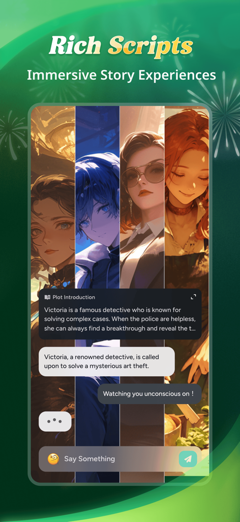 Sama Chat - Experiencias de historias inmersivas y guiones enriquecidos de Sama Chat