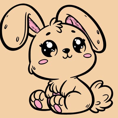 adorable easter bunny