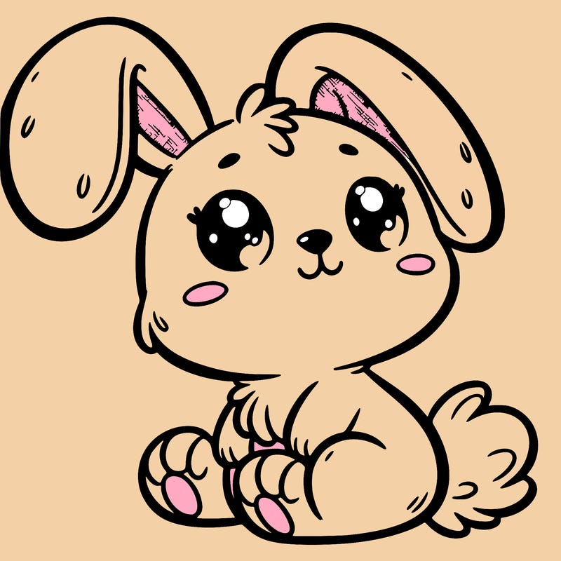 adorable easter bunny