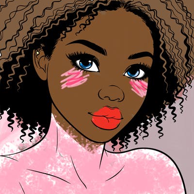 realistic black girl