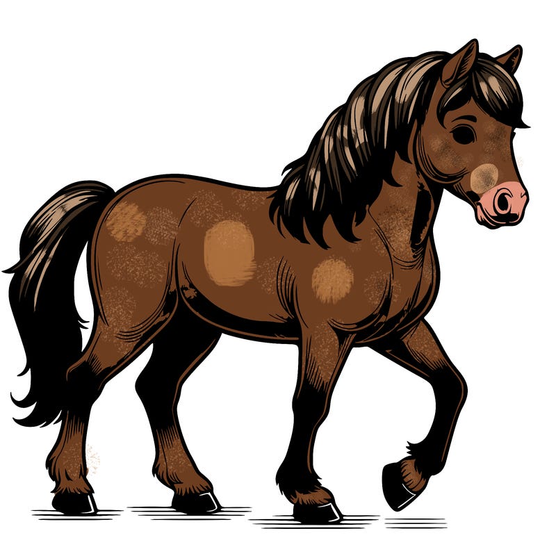 realistic horse