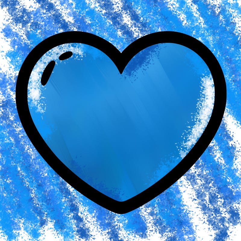a blank heart