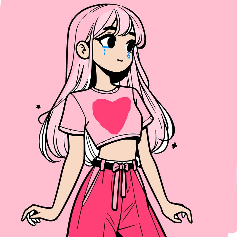 girl in a cute crop top