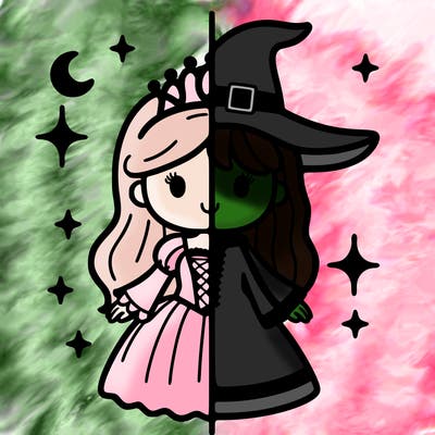 split princess and witch
