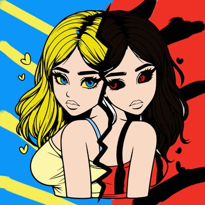 realistic girl split