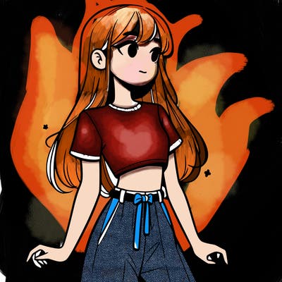 girl in a cute crop top