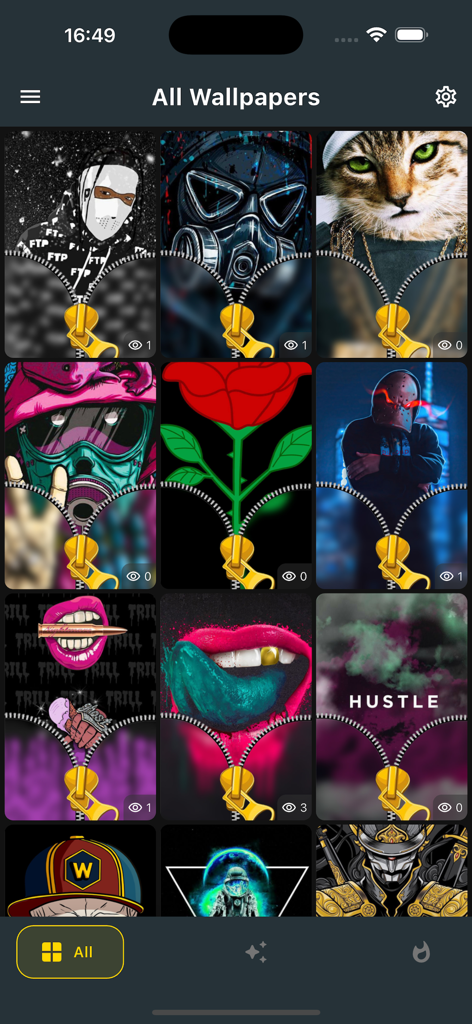 Zipper Lock Dope Wallpaper HD+ - A gallery of dope and aesthetic wallpapers featuring unique zipper lock screen designs