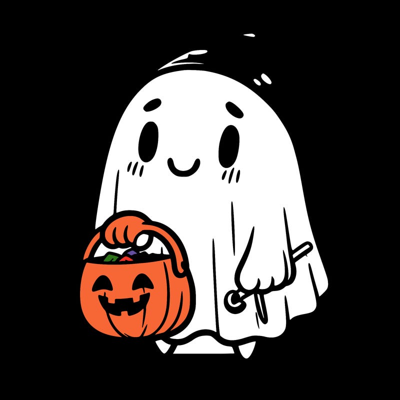 ghost girl trick or treating
