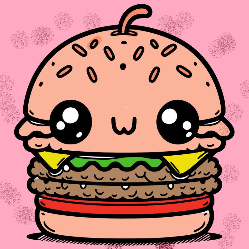 burger cute
