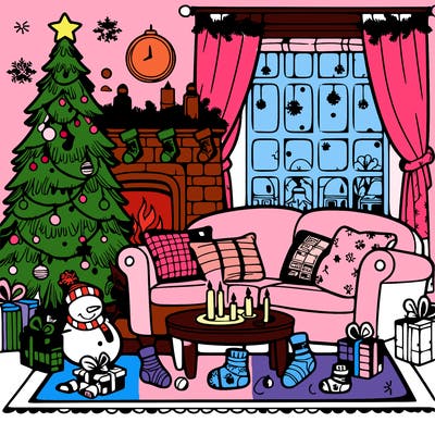 christmas living room