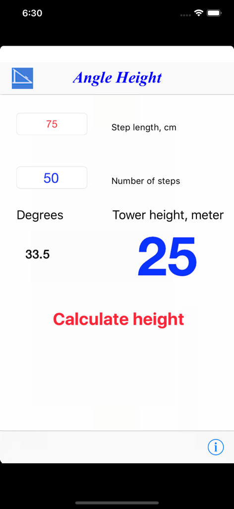 Angle Height - Utilities App | MWM