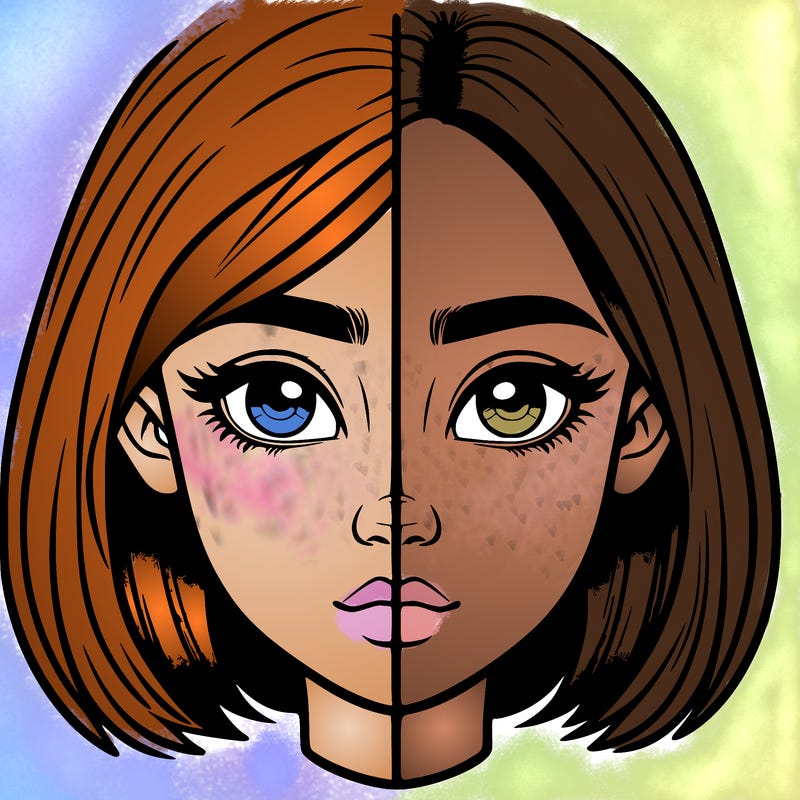 realistic girl split