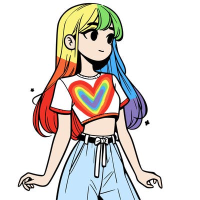 girl in a cute crop top