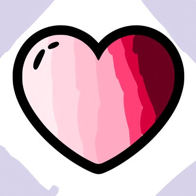 a blank heart