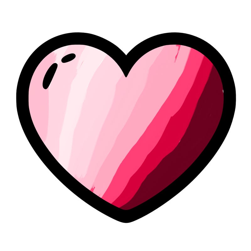 a blank heart