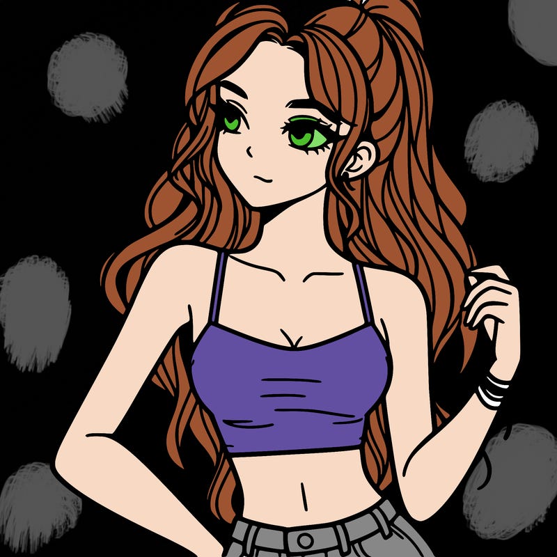 girl in crop top