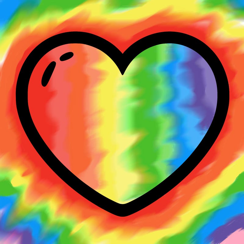 a blank heart