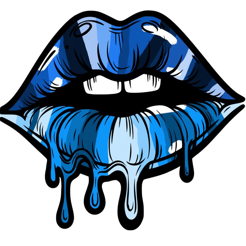 lips that look realistic and drip