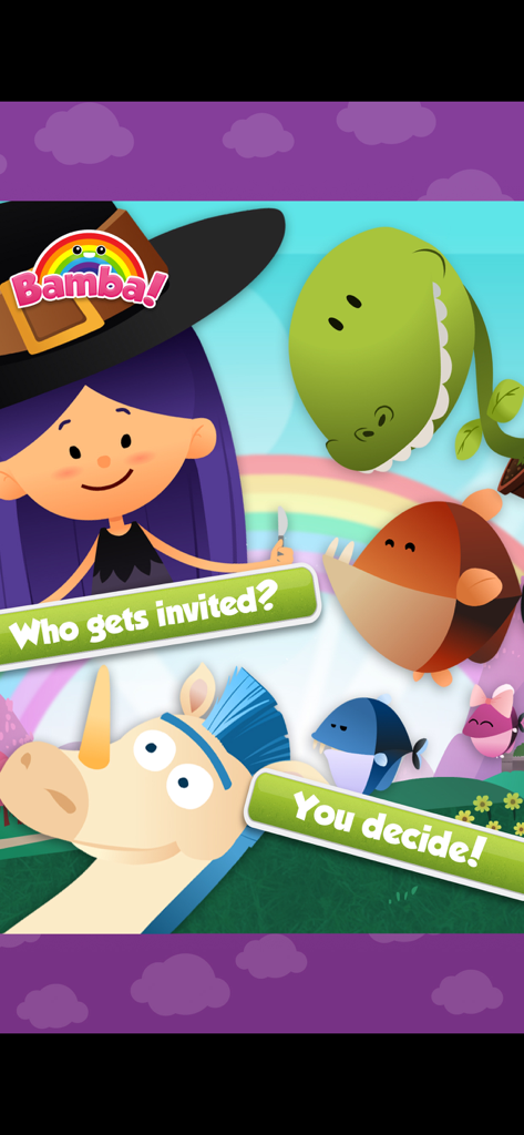 Bamba BBQ (Lite) - Tela de seleção de personagens do Bamba BBQ Lite com Poofy a bruxa e Unidonk