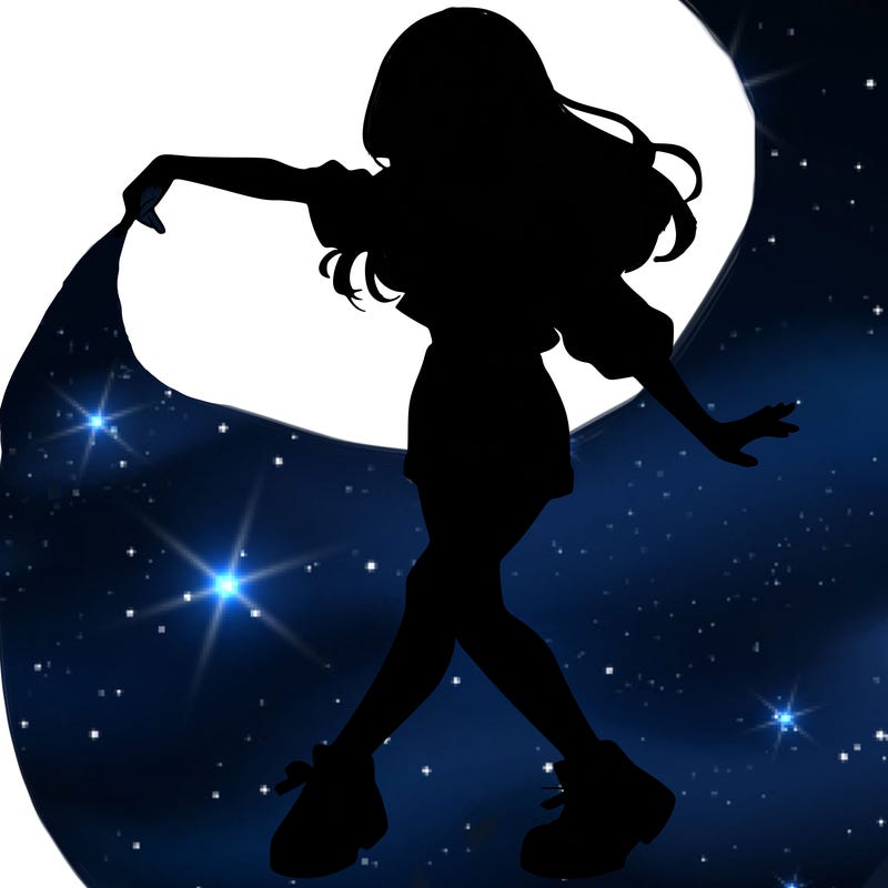 realistic girl danceing