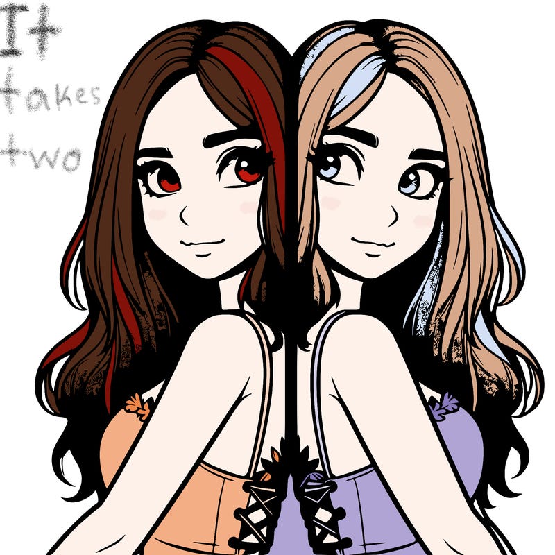 a realistic girl split