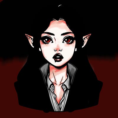 realistic vampire girl