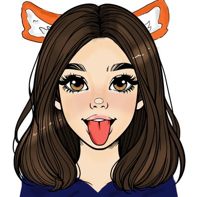 realistic girl with her tongue out