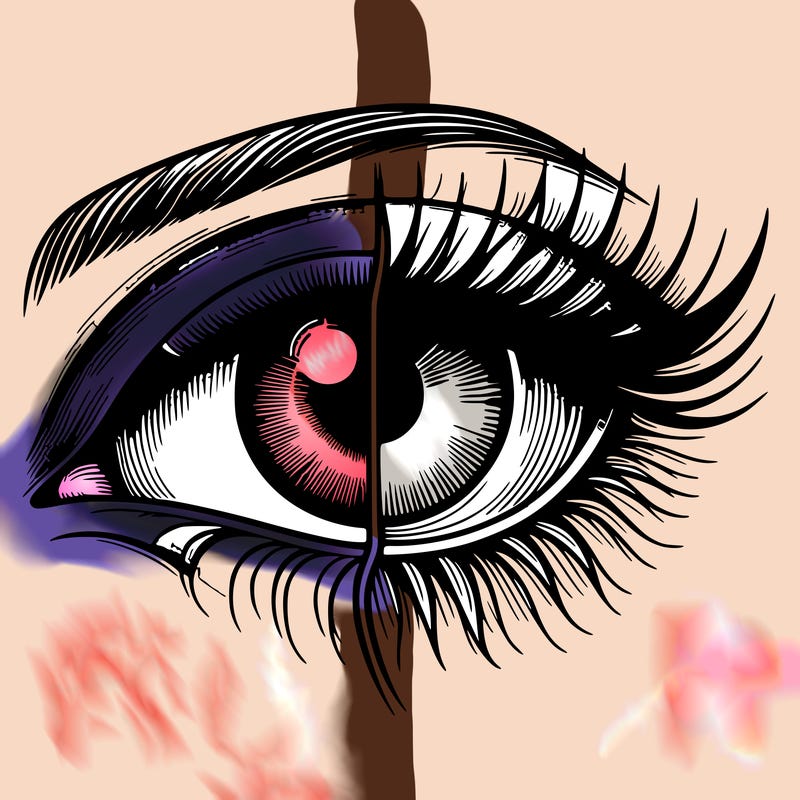 realistic eye split