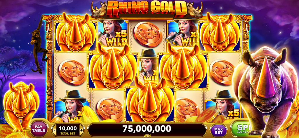 Vegas Slots - 7Heart Casino - ベガススロット 7Heart Casinoでのサイゴールドスロットマシン大勝利