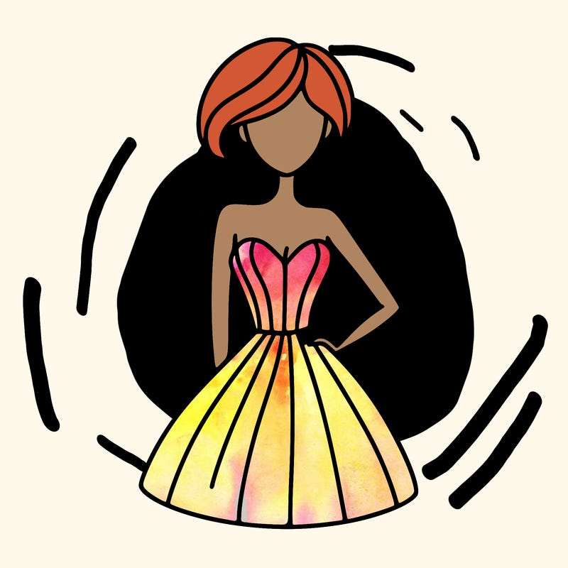 woman in dress