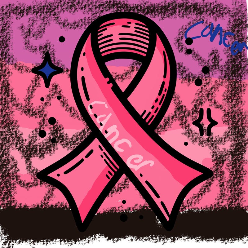 ribbon symbol of national breast cancer awareness month