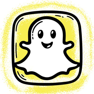 the original snap chat logo