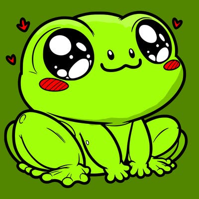 cute frog person realistic