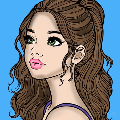 beautiful realistic girl