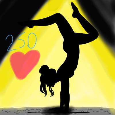 a woman doing a handstand