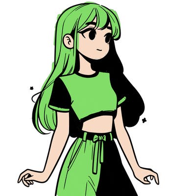 girl in a cute crop top