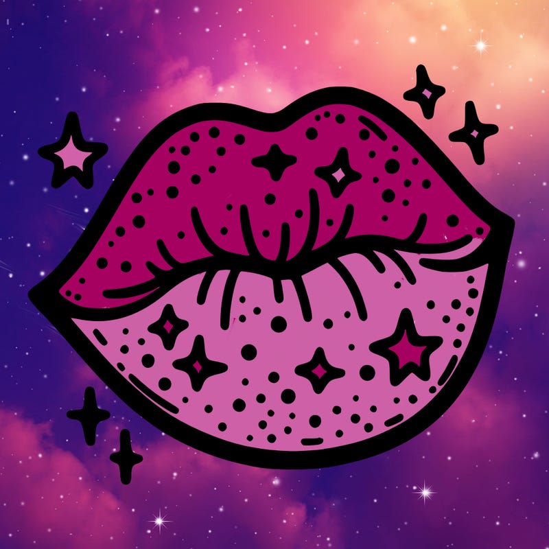 glittery lip