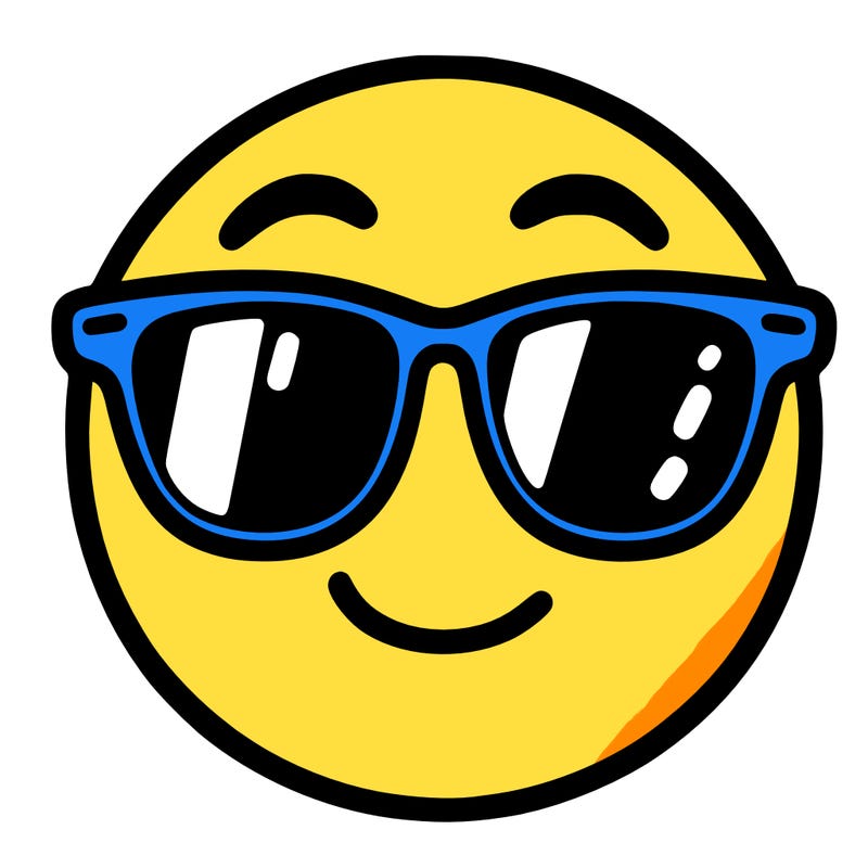 emoji with sunglasses