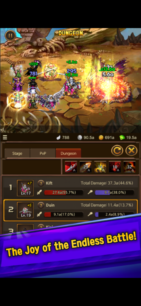 Everybody's RPG - Pixel art characters fighting a golden dragon in a dungeon battle scene from Everybodys RPG