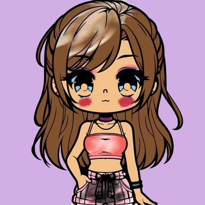 chibi in crop top