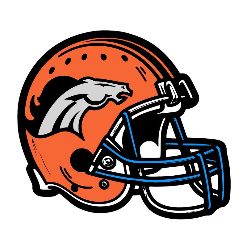 a broncos helmet