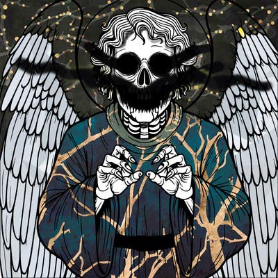 creepy biblically accurate angel realistic