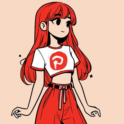 girl in a cute crop top